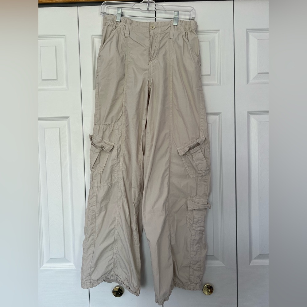Urban Outfitters Cream Cargo Pants